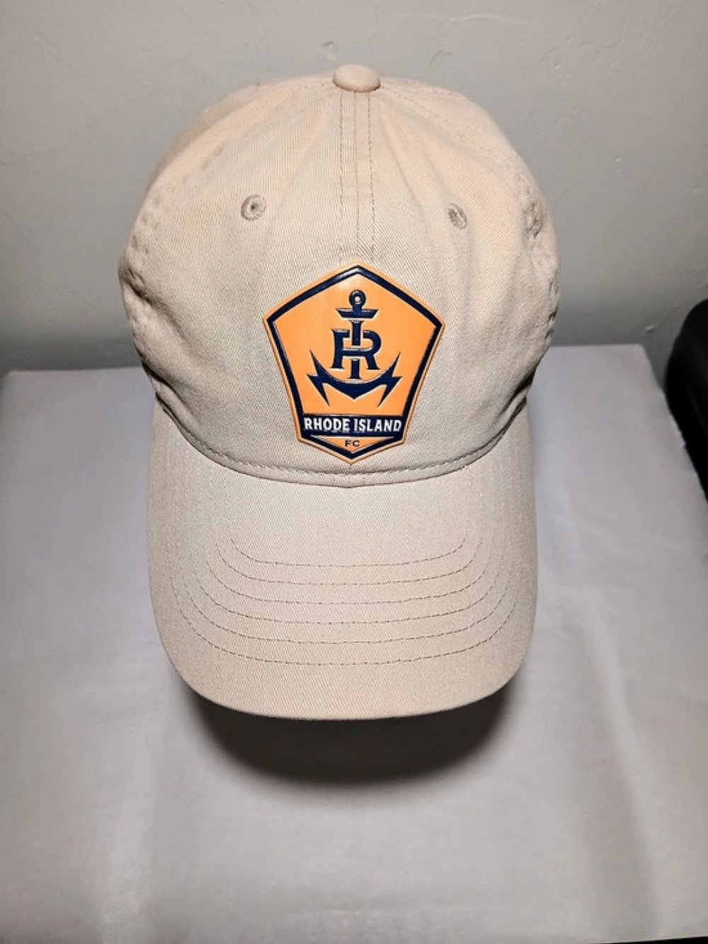 Rhode Island FC Beige Adjustable Strapback Baseball Cap